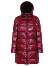 Load image into Gallery viewer, Frysa Down Coat | Dark Lipstick Red
