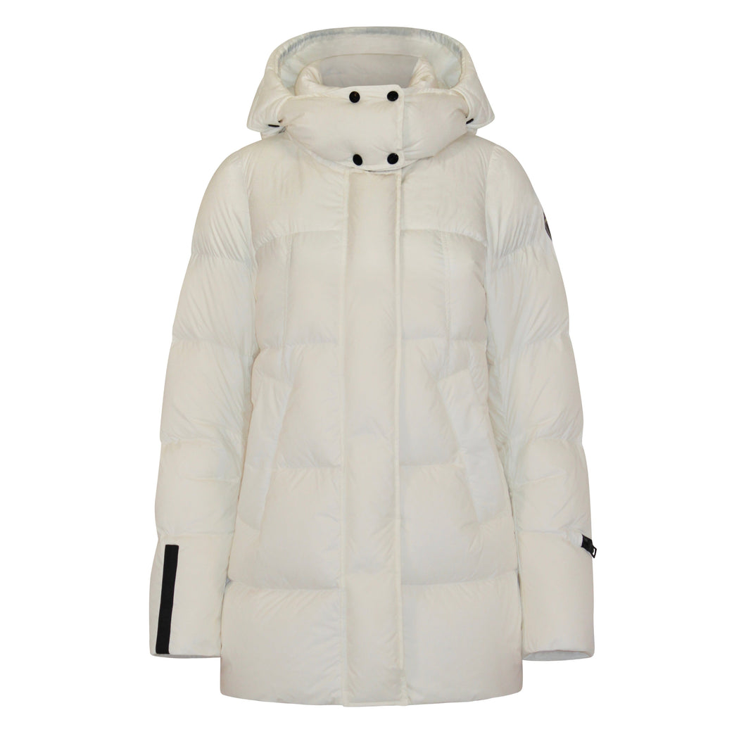 Thora Long Down Jacket | White
