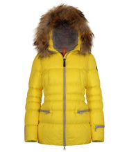 Load image into Gallery viewer, Earth Spirit Long Down Jacket | Bumblebee &amp; Linen

