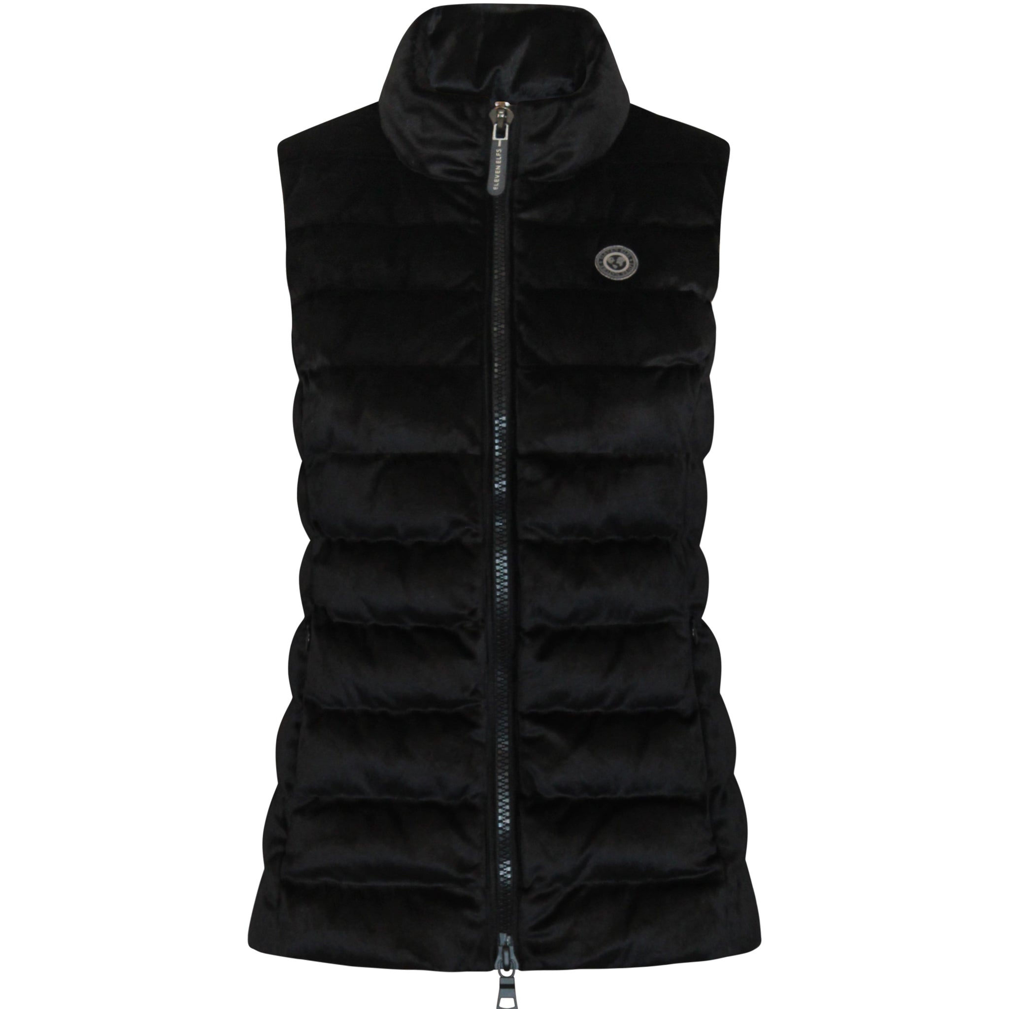 Melian Short Vegan Down Vest | Black Velvet – Eleven Elfs US