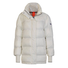 Load image into Gallery viewer, Odelle Vegan Down Jacket | Off White &amp; Linen
