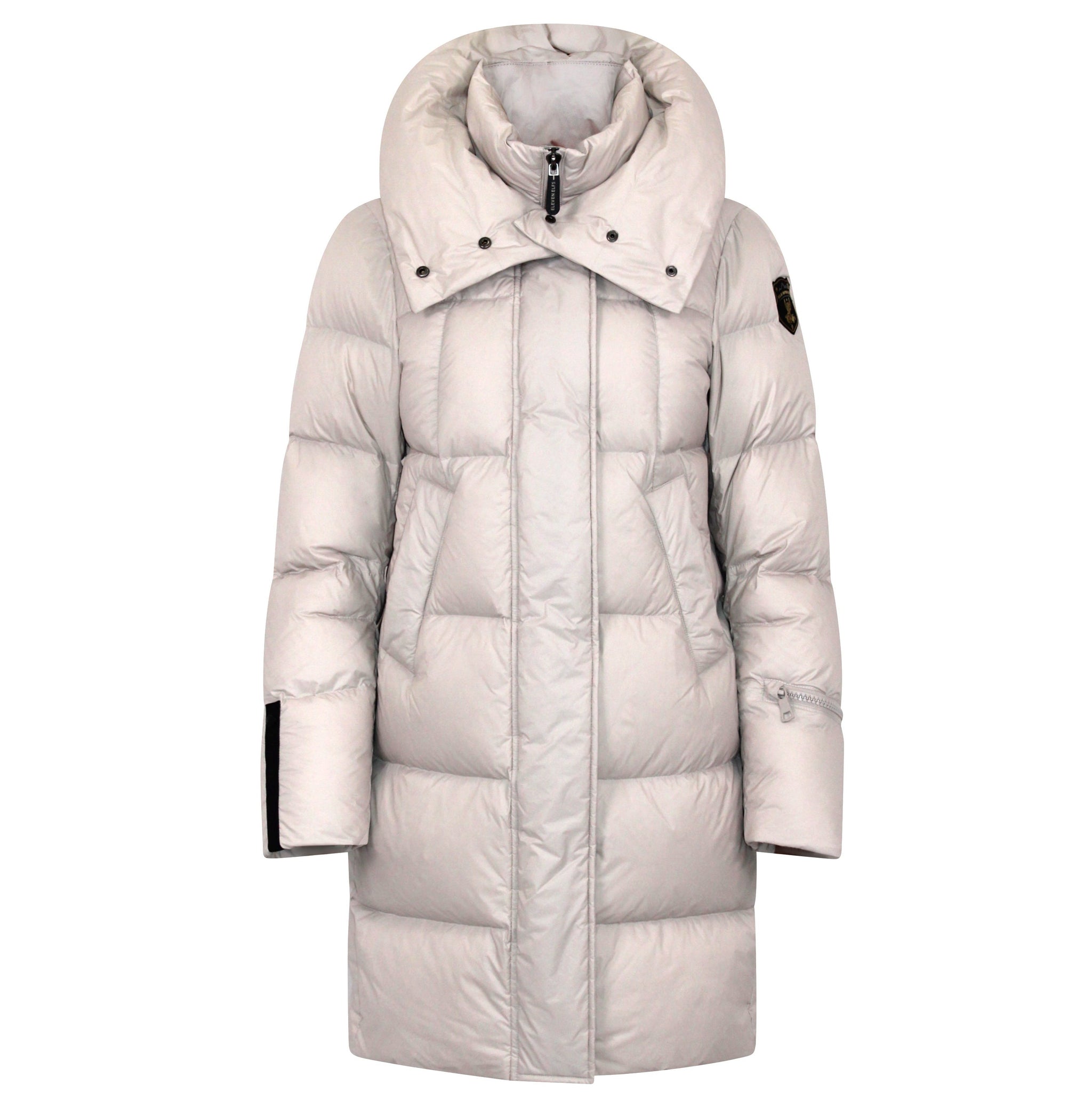 Tara Long Down Coat | Linen – Eleven Elfs US
