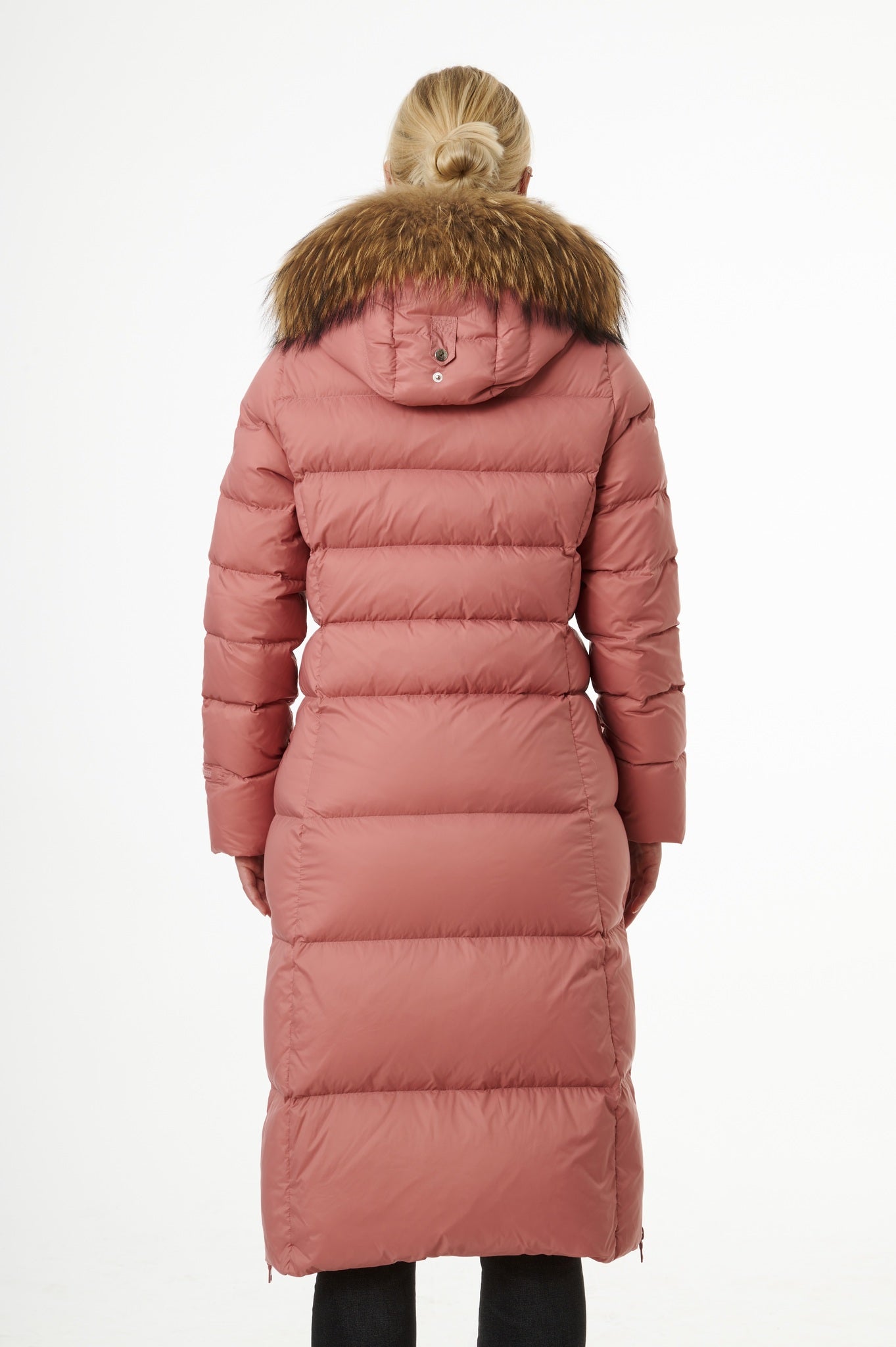 Iclyn Long Down Coat | Dusty Rose – Eleven Elfs US