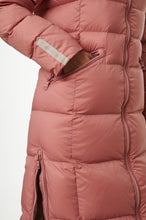 Load image into Gallery viewer, Iclyn Long Down Coat | Dusty Rose &amp; Linen 5
