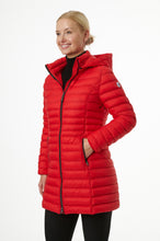 Load image into Gallery viewer, Julie Vegan Down Coat | Chili Red
