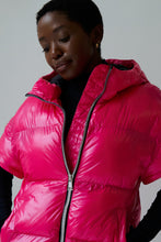 Load image into Gallery viewer, Soley Vegan Down 2 in 1 Jacket | Flash Pink 2
