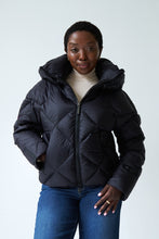 Load image into Gallery viewer, Zoe Down Bomber Jacket | Black 
