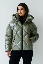 Load image into Gallery viewer, Zoe Down Bomber Jacket | Olive
