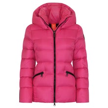 Load image into Gallery viewer, Eira Short Down Jacket | Rose Pink &amp; Black
