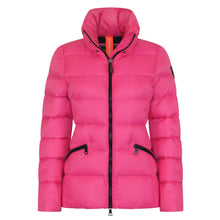 Load image into Gallery viewer, Eira Short Down Jacket | Rose Pink &amp; Black
