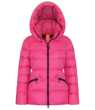 Load image into Gallery viewer, Eira Short Down Jacket | Rose Pink &amp; Black
