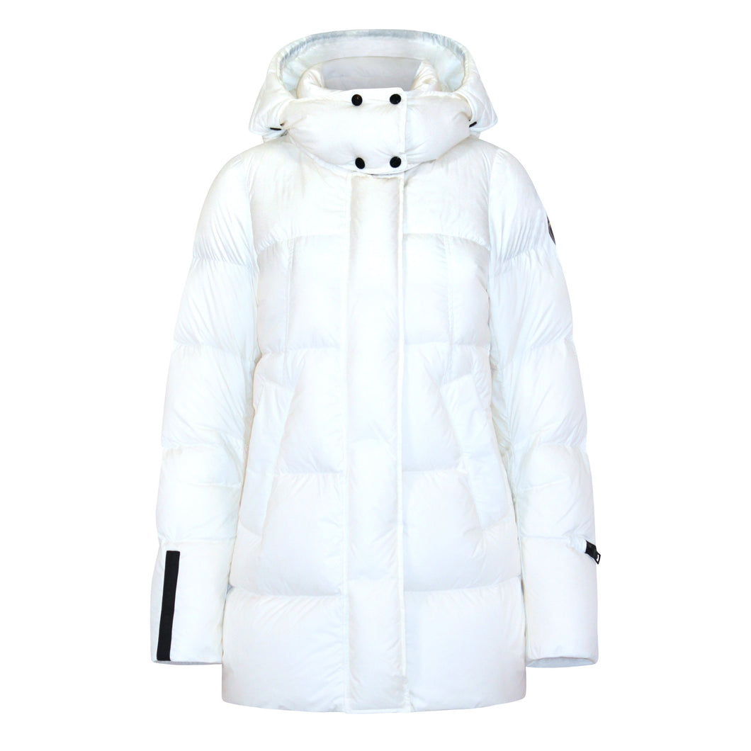 Thora Long Down Jacket | White