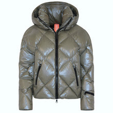 Load image into Gallery viewer, Zoe Down Bomber Jacket | Olive
