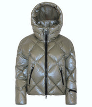 Load image into Gallery viewer, Zoe Down Bomber Jacket | Olive
