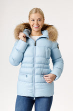 Load image into Gallery viewer, Earth Spirit Long Down Jacket | Light Denim
