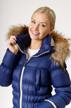 Load image into Gallery viewer, Frost Long Down Jacket | Marine &amp; Linen 3
