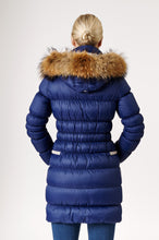 Load image into Gallery viewer, Frost Long Down Jacket | Marine &amp; Linen 5
