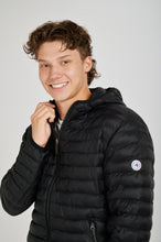 Load image into Gallery viewer, James Short Vegan Down Jacket | Black 2
