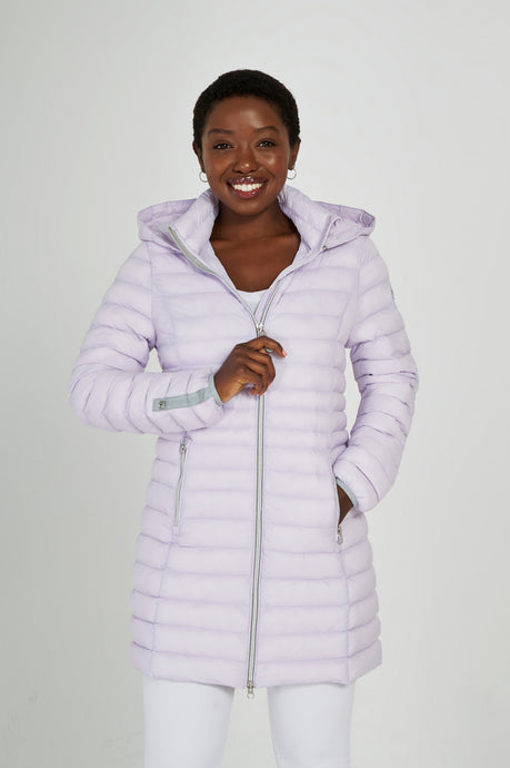 Julie Vegan Down Coat | Light Lilac