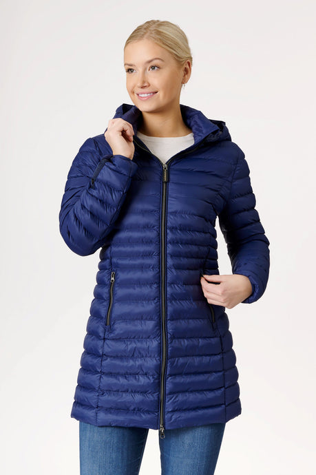 Julie Vegan Down Coat | Marine 2