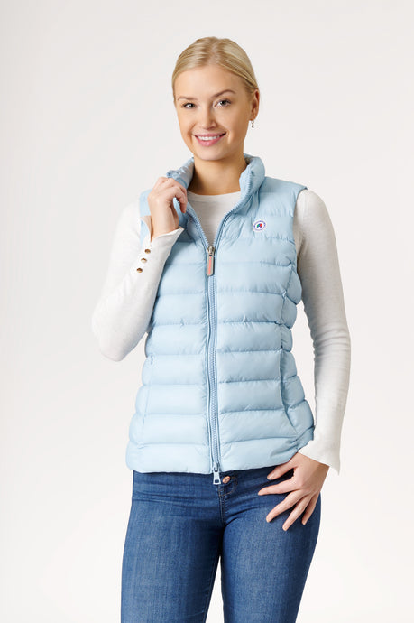 Melian Short Vegan Down Vest | Light Denim