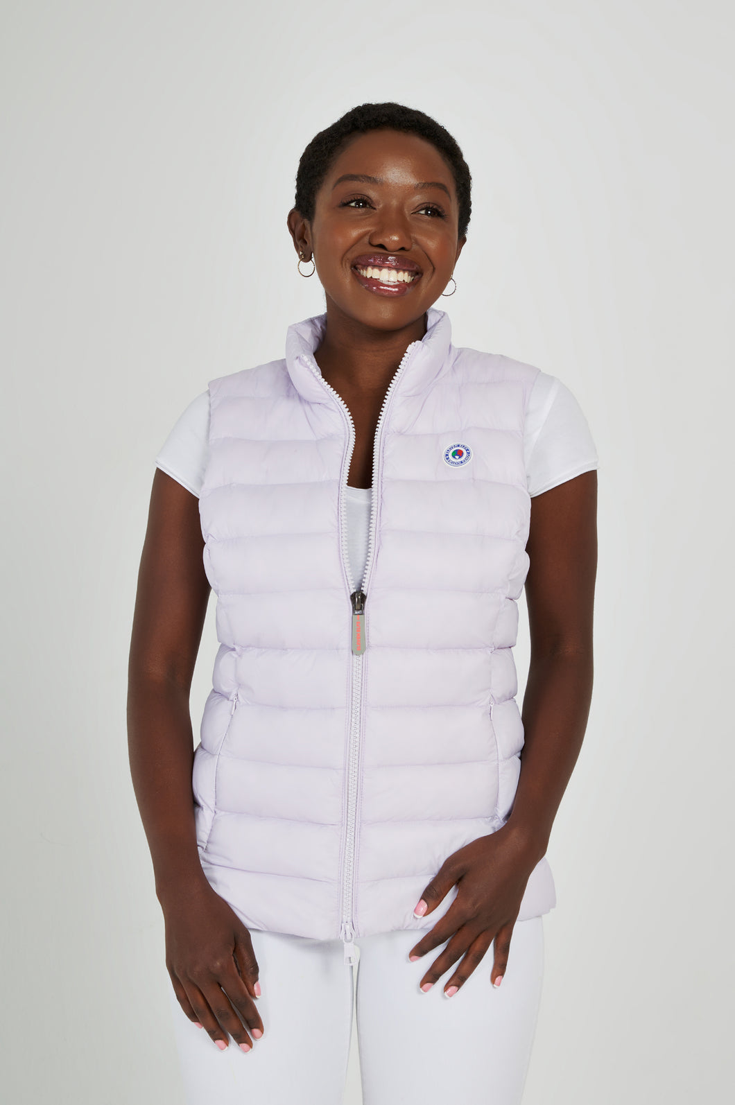 Melian Short Vegan Down Vest | Light Lilac