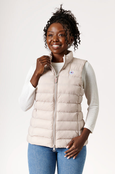 Melian Short Vegan Down Vest | Linen