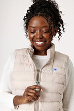 Load image into Gallery viewer, Melian Short Vegan Down Vest | Linen 3
