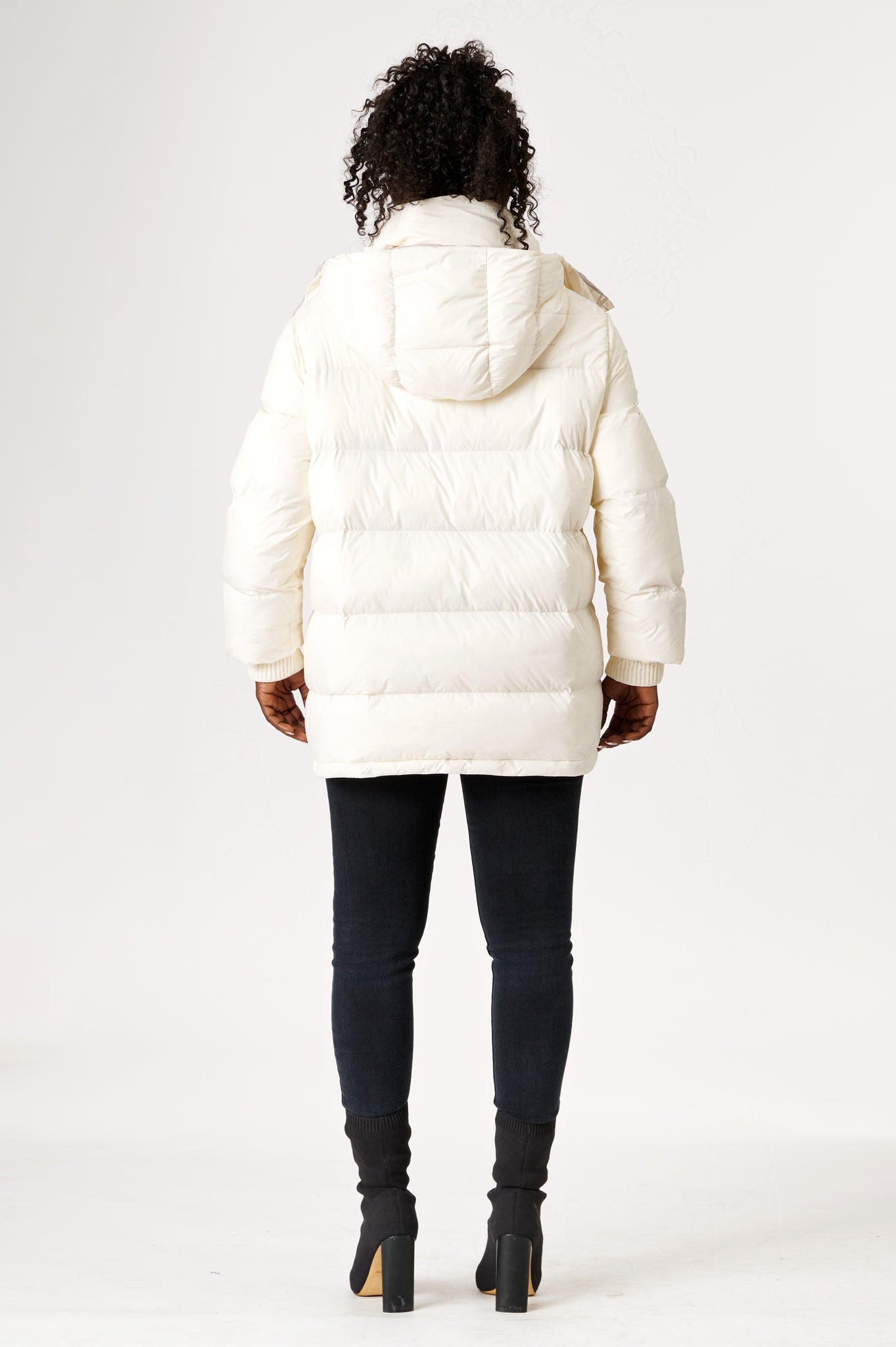 Odelle Vegan Down Jacket Off White Linen XL Off White Linen