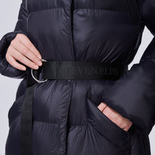 Load image into Gallery viewer, Posh Long Vegan Down Coat | Black 4
