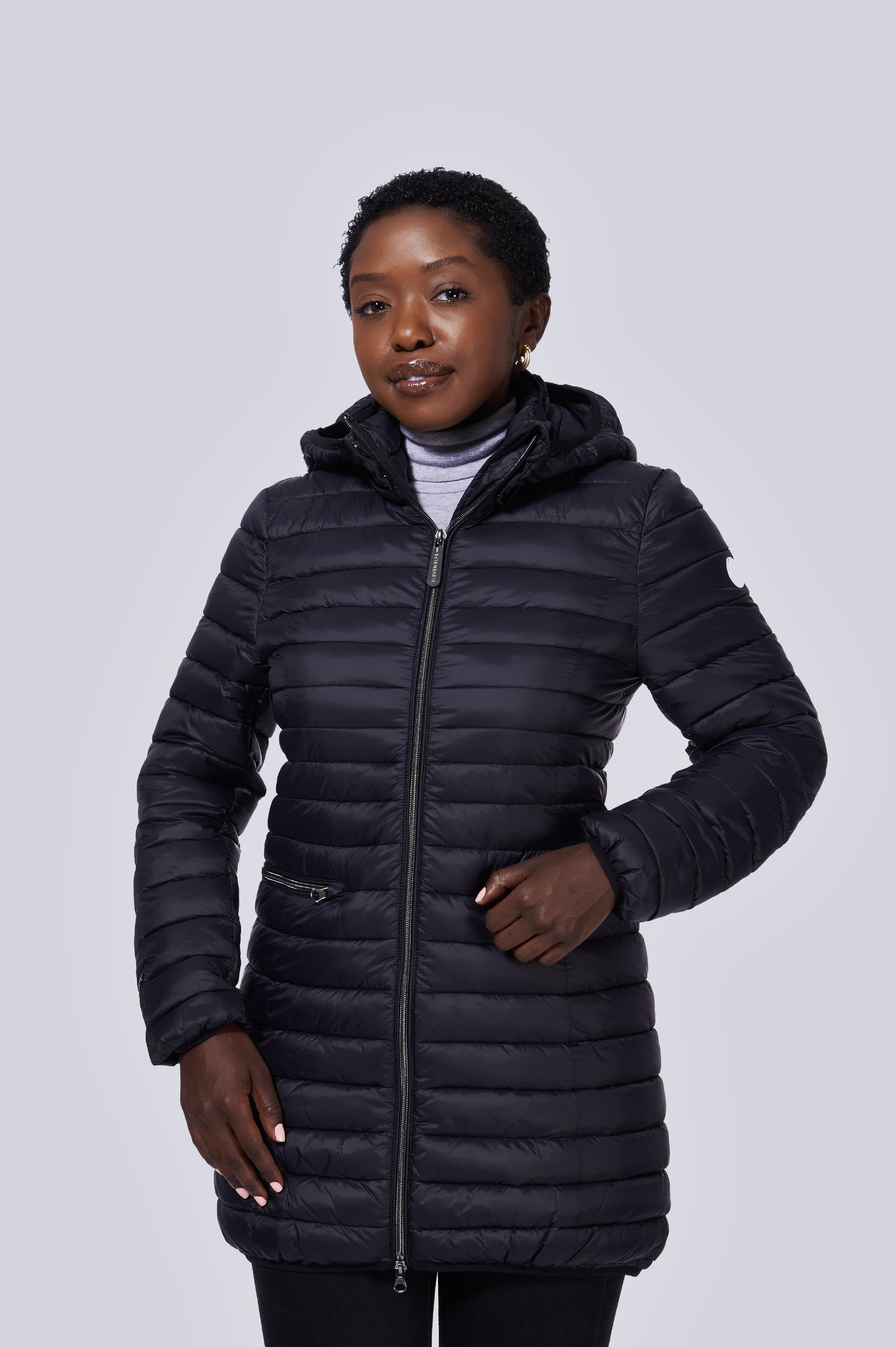 Shannon Vegan Down Coat | Black – Eleven Elfs US